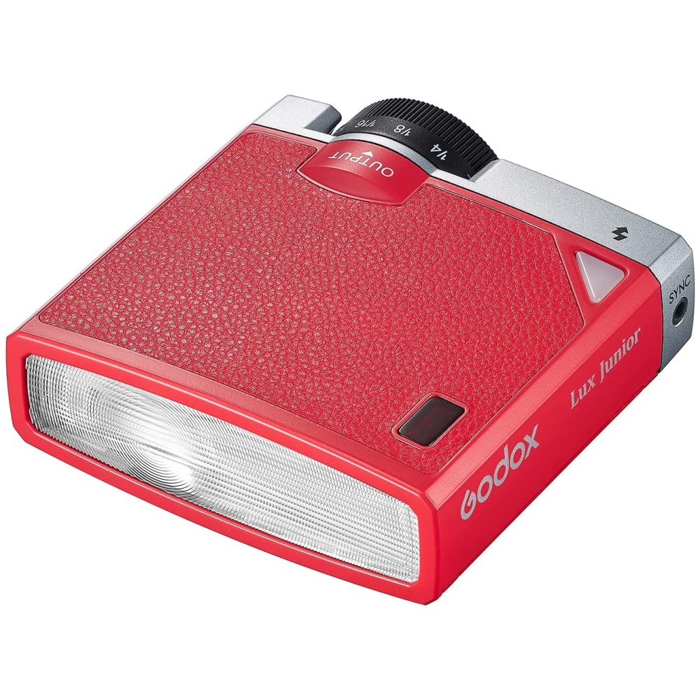 Godox Lux Junior Retro Camera Flash (Red)