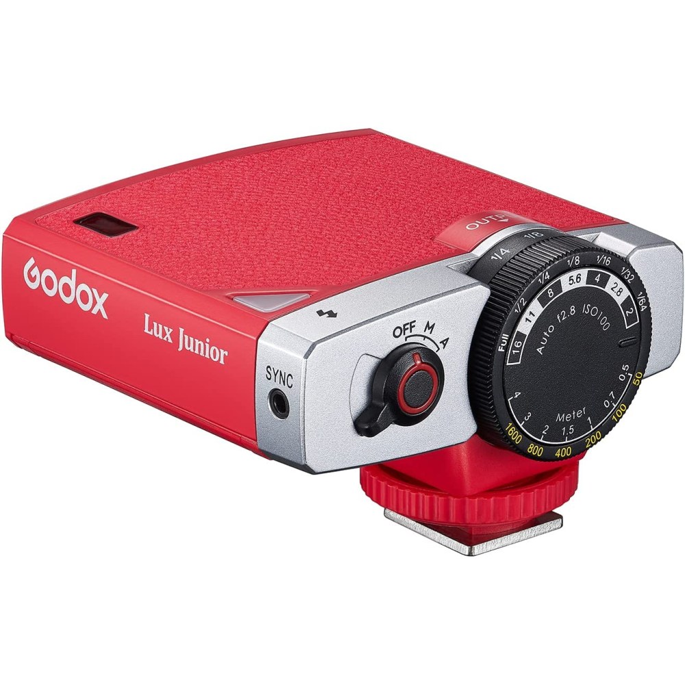 Godox Lux Junior Retro Camera Flash (Red)