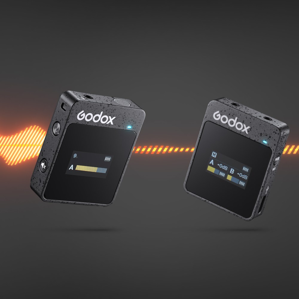 Godox MoveLink II M2 Compact Digital Wireless Microphone System (Black)