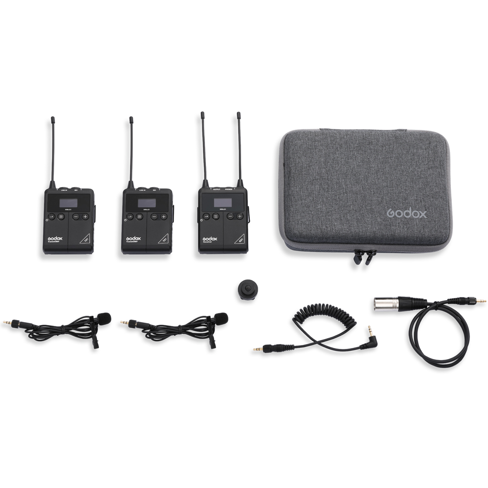 Godox WMicS1 Kit 2 Wireless Lavalier Microphone System