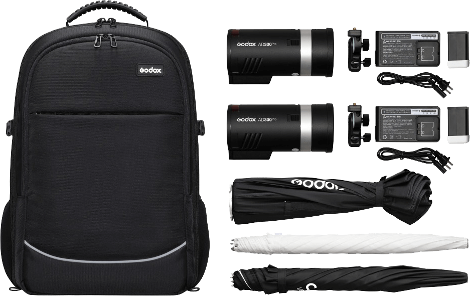 Godox AD300 PRO TTL Kit Dual set 2xAD300 + backpack