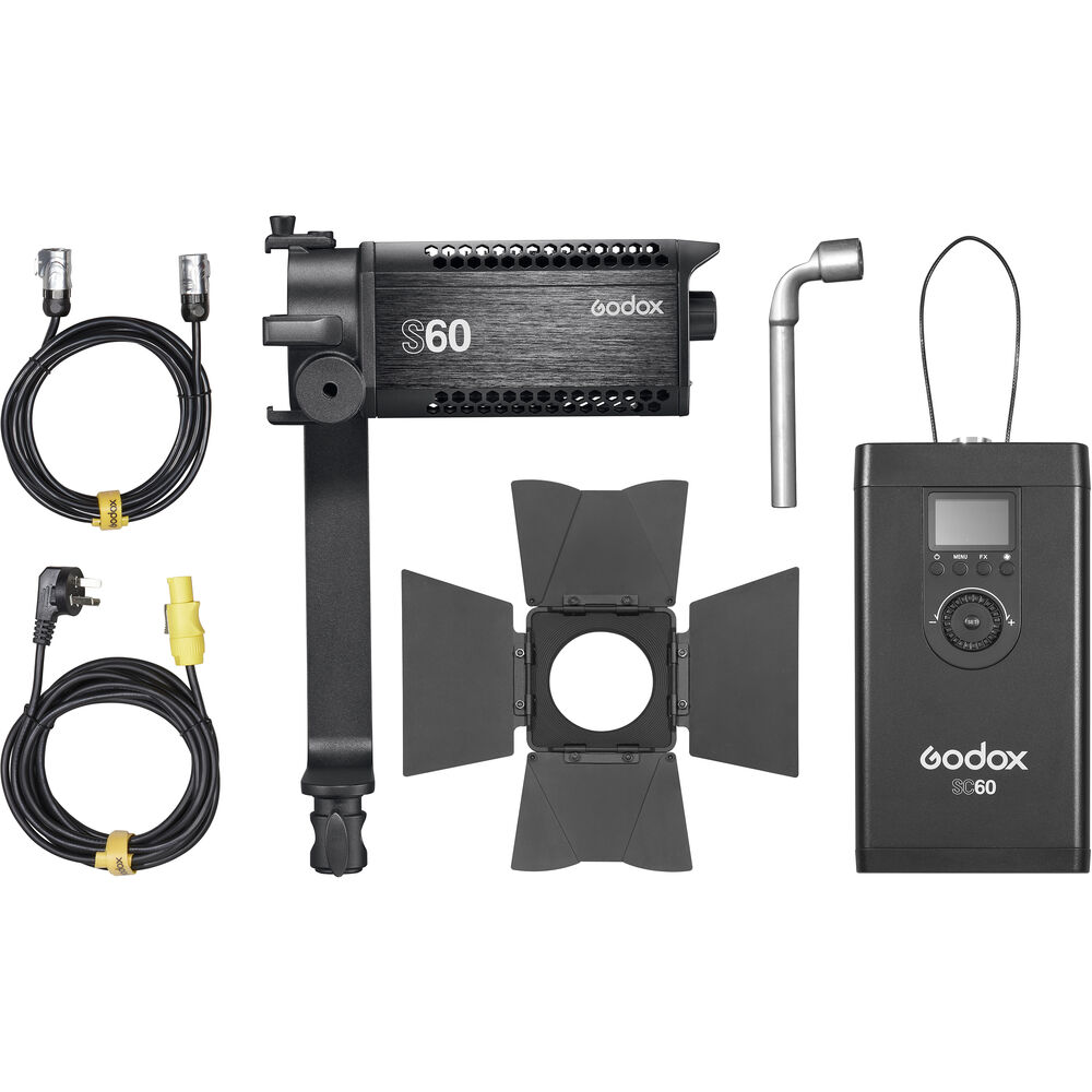 Godox S60 LED Focusing Light with barndoor