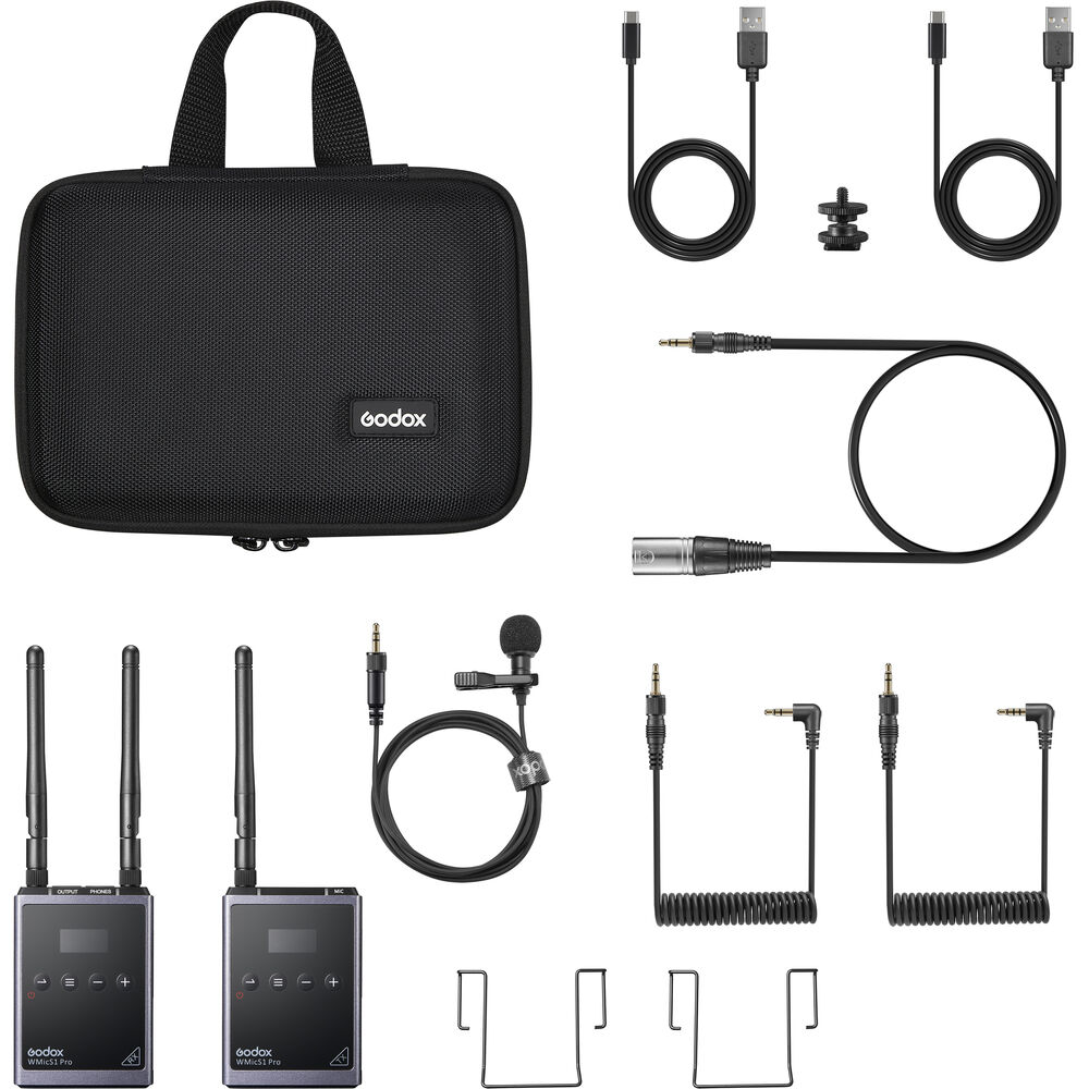 Godox WMicS1 Pro Kit Wireless Lavalier Microphone System